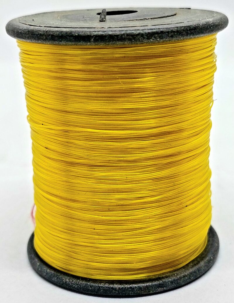 Yellow Non Elastic Nylon Beading Cords (0.5mm), Pack of 1 Spool - Approx 200 Meters