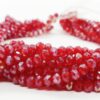 Roundelle Red Ab Crystal 6Mm Glass Beads - Pack of 2 Strings (Approx 150 Beads)