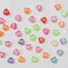 Acrylic Multi Colors Heart Shaped Alphabet Beads - Sold As 400 Pieces Per Pack