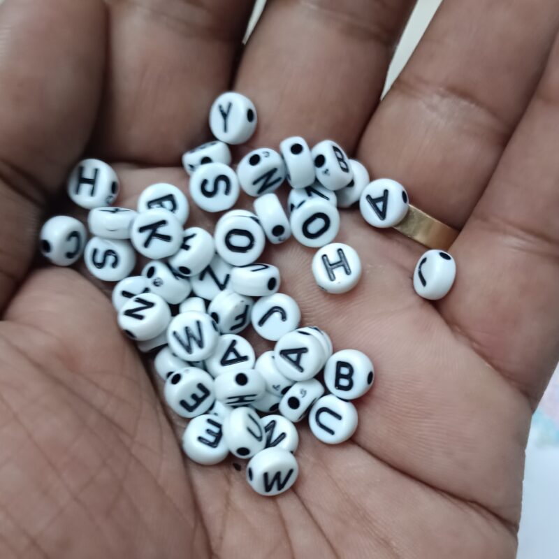 alpahbet beads