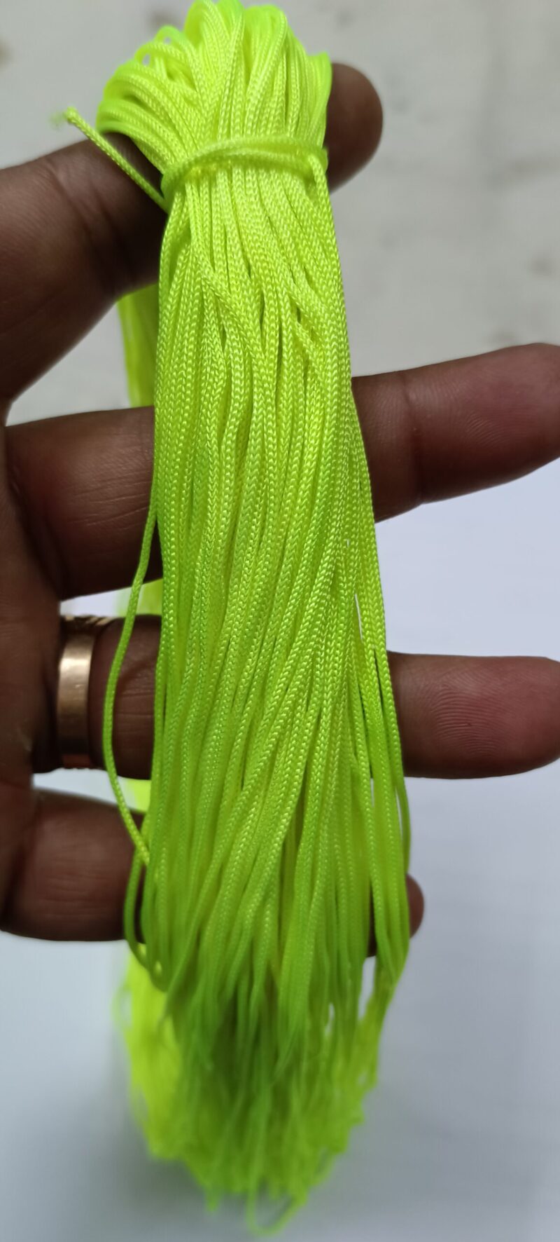 Light Green / Dhani Polyester Thread Bracelet  - Pack of 2 Bunch Approx. 50 Meters - Image 2