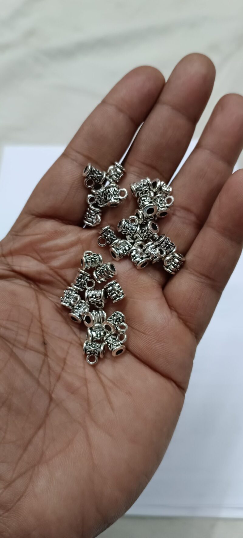 Golden and Silver Bail Connector - Pack of 4 Design 60 Pieces (Each 15 Pcs) - Image 5