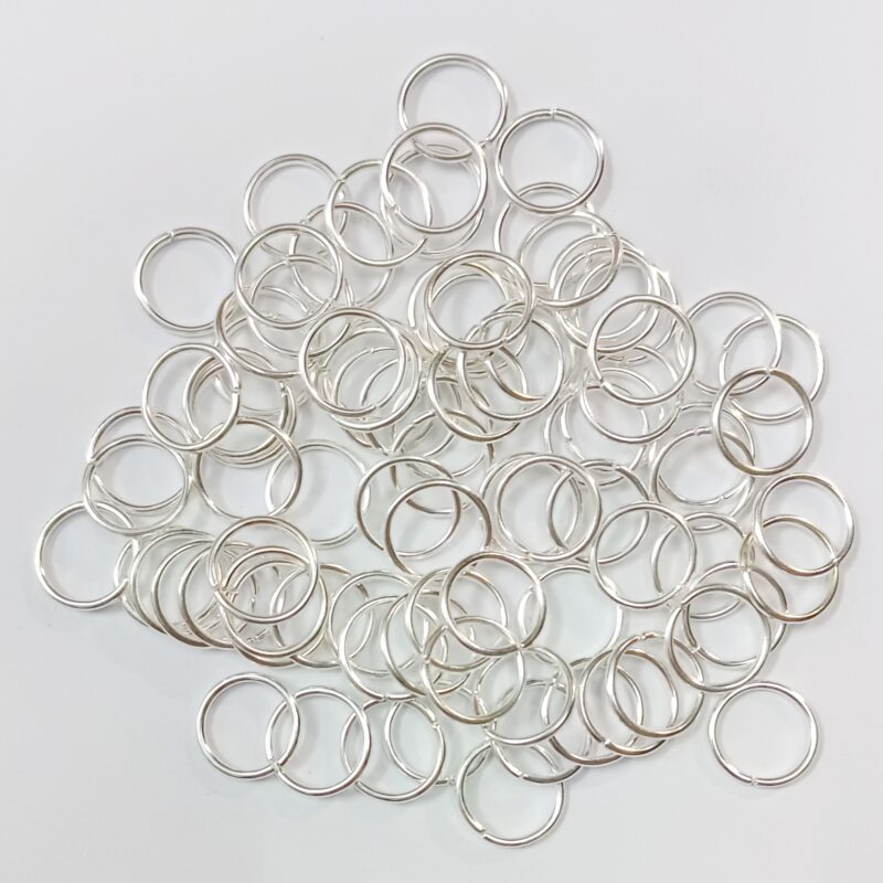 Silver Open Jump Ring , 2*12MM - 100 Pieces,30 Gram Pack