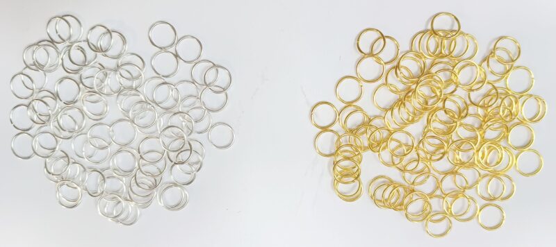 Golden/Silver Combo Open Jump Ring , 2*12MM - 100 Pieces Each,30 Gram Each Pack