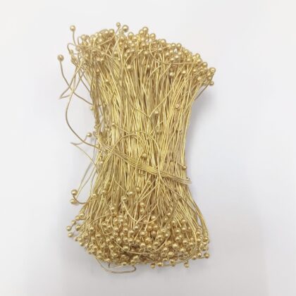Brass Fuse Wire Double Head Ball Pins Golden 26 Guage  - 25 Grams