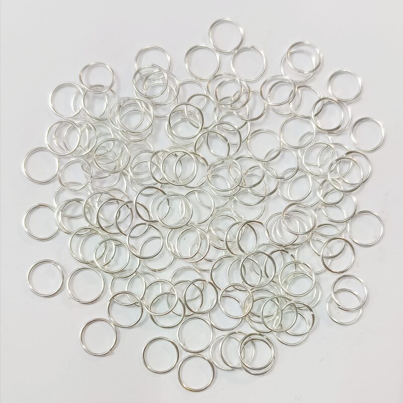 Silver Open Jump Rings, 8mm - Pack of 500 Pieces