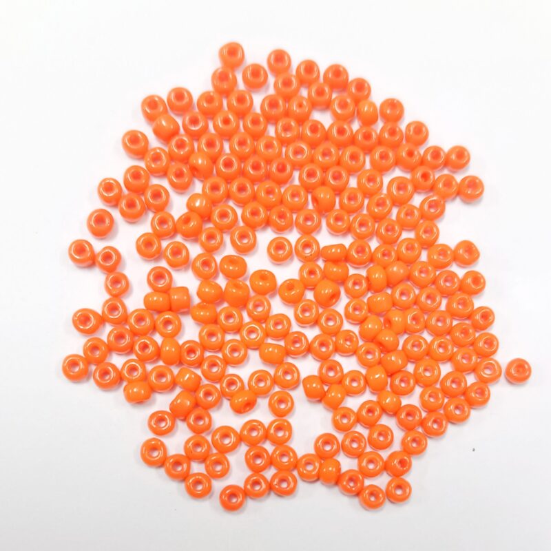 Preciosa Orange Seed Bead 8/0 (4.1Mm) - Pack Of 50 Grams