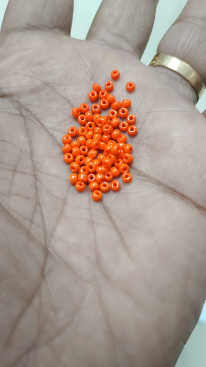 Preciosa Orange Seed Bead 8/0 (4.1Mm) - Pack Of 50 Grams - Image 2