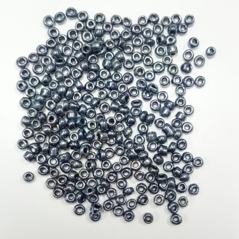 Preciosa Luster Black Seed Bead 8/0 (4.1Mm) - Pack Of 50 Grams