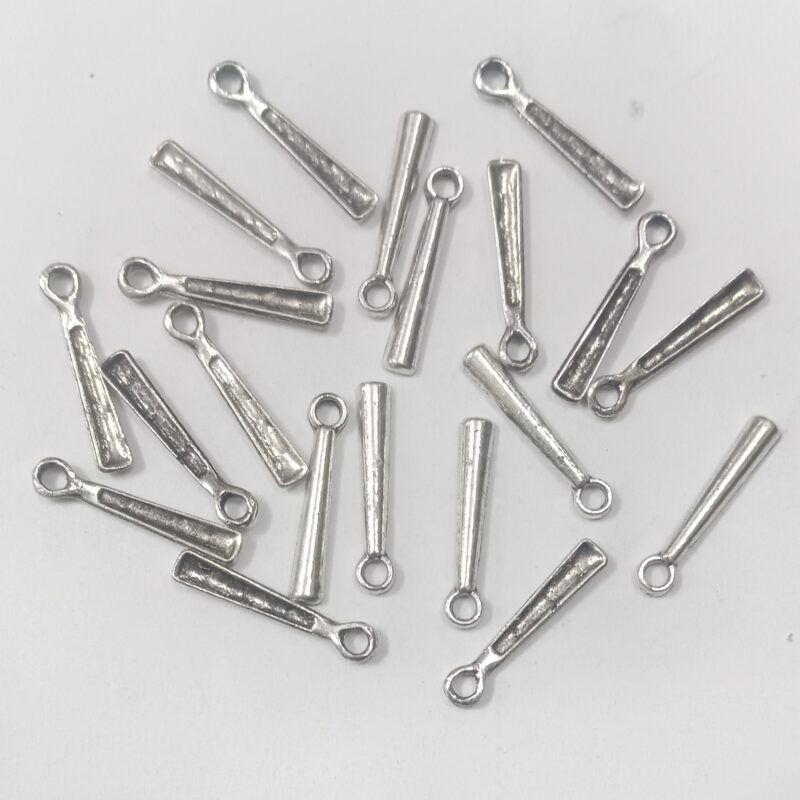 Oxidized Silver Plated Charms With Single Loops 20Mm Long - Pack of 25 Piece