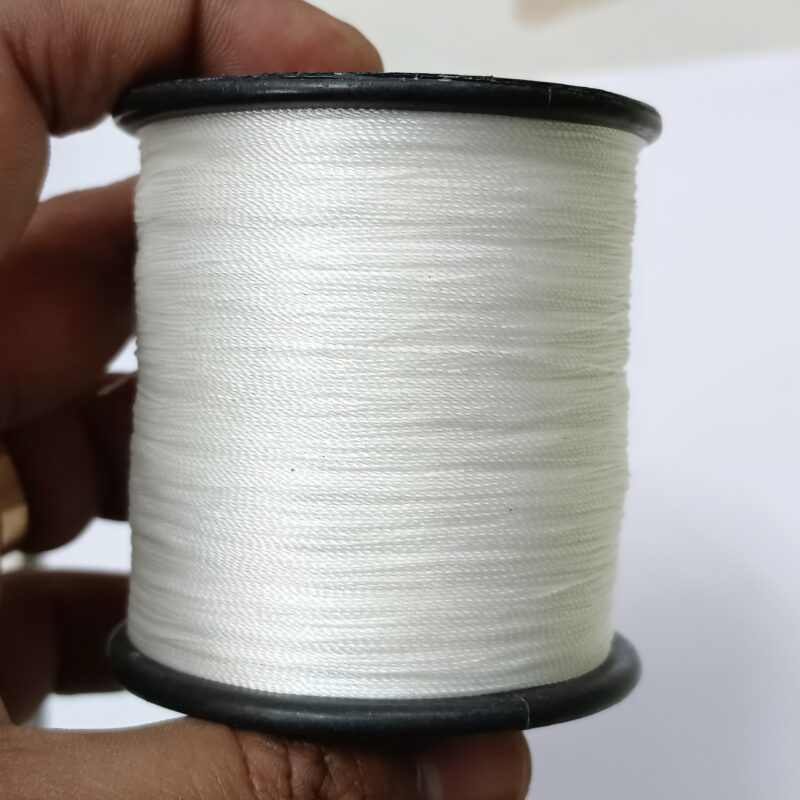 Para silk White Silk Thread 2-Ply - 1 Spool (Approx. 500 Mtr) - Image 2