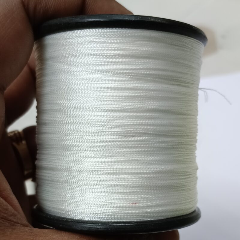 Para silk White Silk Thread 3-Ply - 1 Spool (Approx. 500 Mtr) - Image 2