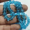 Transparent Firoji/ Sky Blue Roundelle Crystal Glass Beads for Jewelry Making - 8Mm (69 Crystals in 1 Line) - Pack of 2 lines - Image 2