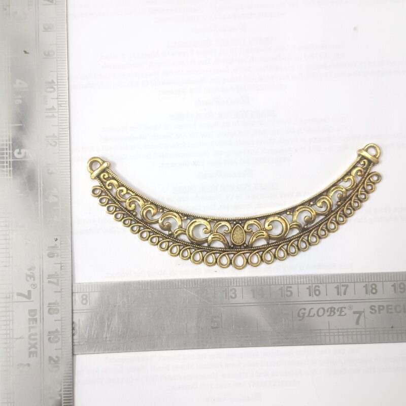 German Silver (G.S) Golden Plated Hasli 11Mm*4Mm – Pack of 2 Pieces - Image 2