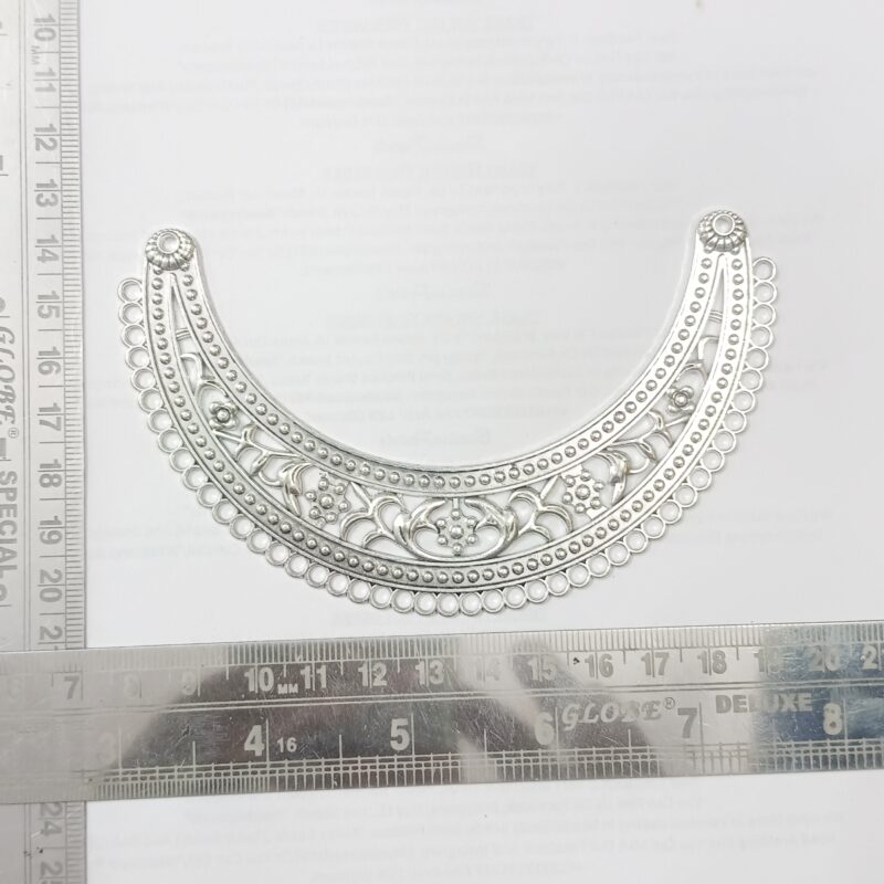 German Silver (G.S) Silver Plated Hasli 11Mm*6Mm – Pack of 2 Pieces - Image 2