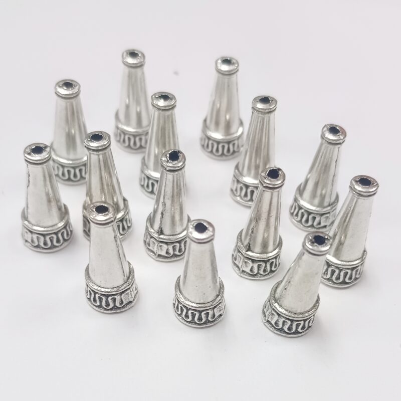 German Silver Cone Bead Cap 18Mm * 8Mm – Pack Of 20 Pieces