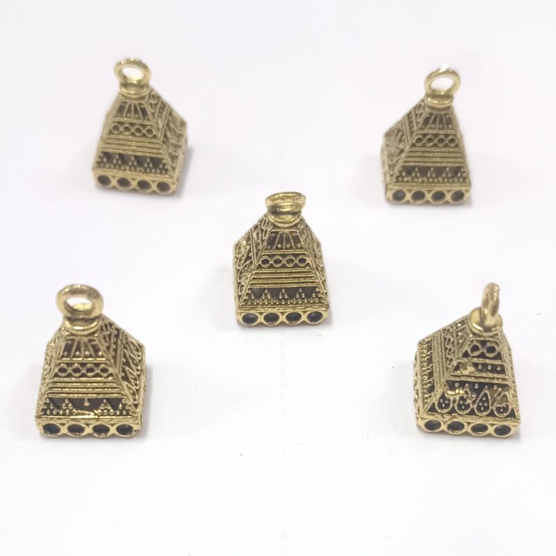 Oxidized Gold Plated Jhumka Base For Jewelry Making 10x15 Mm- Pack of 4 Pieces