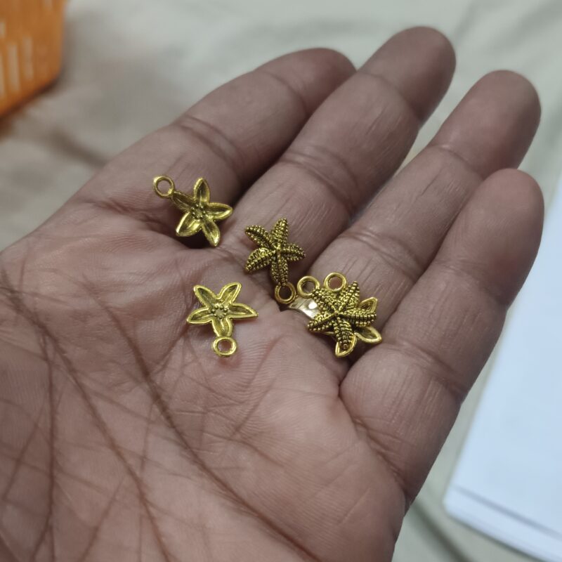 Oxidized Gold Plated Star Shaped Charms 12Mm - Pack Of 25 Pieces - Image 2
