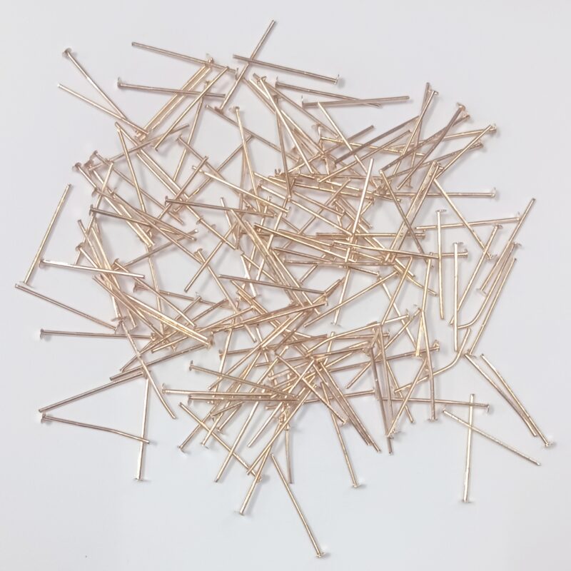 Copper Iron Head Pins, 1 Inch (25.4Mm)- Pack of 500 Pieces Approx. (50 Grams)