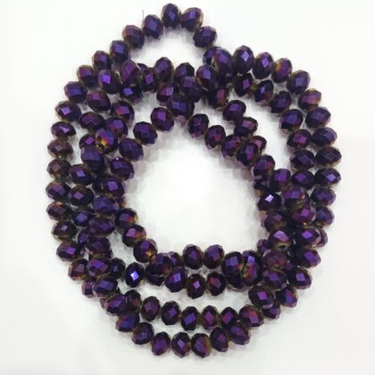 Metallic Purple crystal 8mm